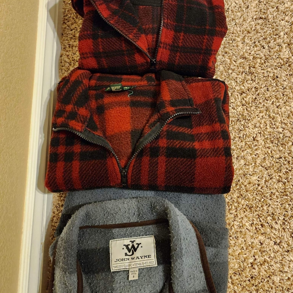 3 winter fleece pullovers